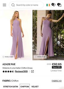 Elegant Mauve Azazie Dress (A6)