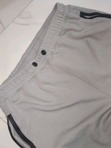 Gray Jogger Sweatpants with Zipper Pockets