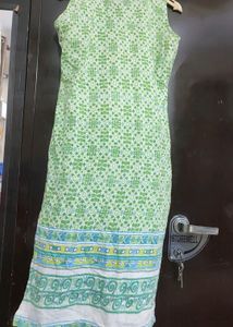 Green Printed Kurti For Girl Or Woman 36 Bust