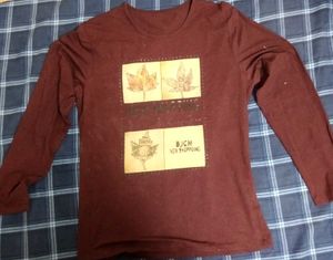 Maroon Long Sleeve Tee
