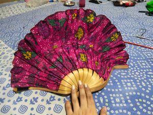 Folded Traditional Thai Hand Fan