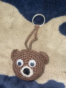 Crochet Bear Keychain