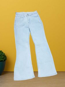 🤑M@88 Size-28 Flared Light Wash Jeans