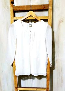Branded Offwhite Top With Lining Size-32