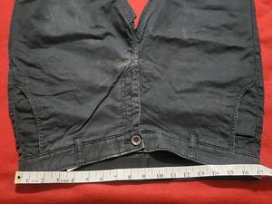 Peter England Men's Casual Black Pants