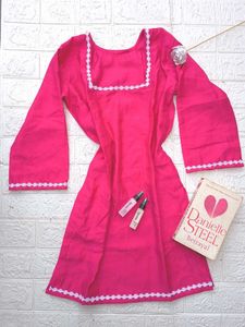 Rose Pink Short Kurti 🩷