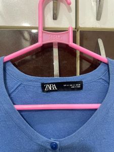 Zara Blue Cardigan - Size M