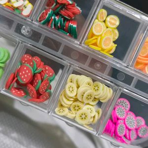 Fruit Slice Nail Art Charms