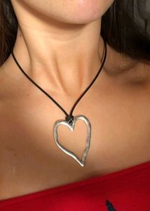 Gold Heart Goth Necklace