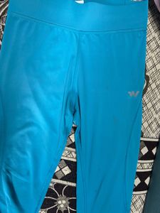 Blue Capri Leggings