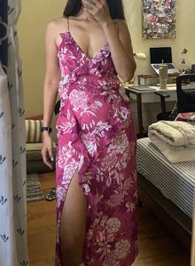ZARA Printed Ruffle Dress
