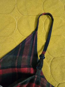 Soft Plaid Ruffle Dress bust 34