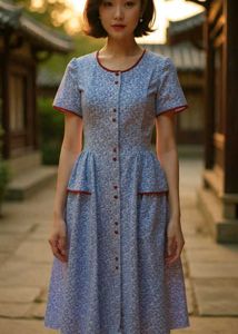Vintage Button-Down Dress