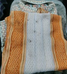 Men's Ethnic Kurta Set &amp; Dupatta