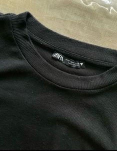 Zara Fitted Black Top