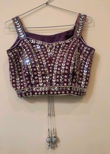 Embroidered Purple lehnga choli 💜