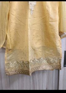 yellow sharara set