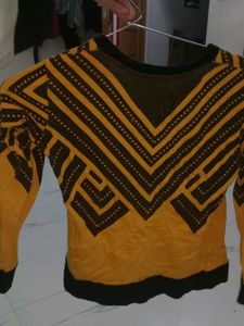 It Is  A Full Sleeve T-shirt Easy To Wash