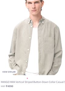 Mango man Striped Casual Shirt