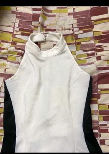 White Halter Dress