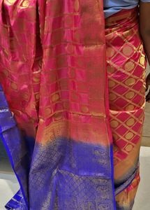 Beautiful Silk Checked Pattern Saree ..