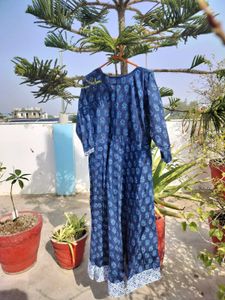 Elegant Blue Printed Kurta