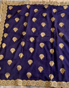 Heavily Embroidered Party Wear Saree