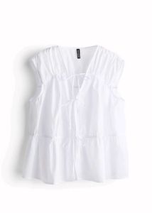 Tie detail cotton top