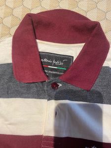 Striped Polo Tee For Men