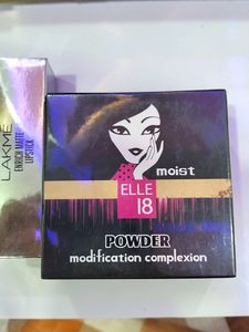 Lakme Lipstick (Shade03)And Elle 18 Compact (01)