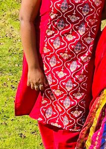 Printed Panelled Kurta With Palazzo Women