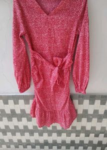 Georgette A-line Mini Dress