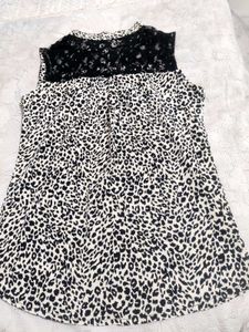 Leopard Print Button-Down Tank