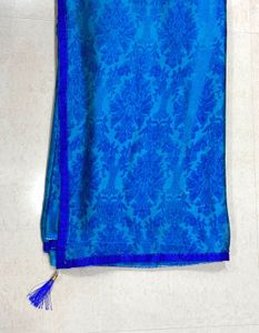 festive blue saree