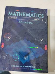 Rd Sharma Mathematics Book Class 12