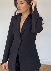 Black Blazer Structured