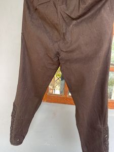 Black Lace Detail Pants