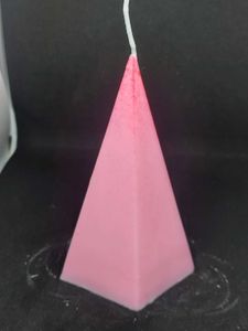 Pink Pyramid Candle
