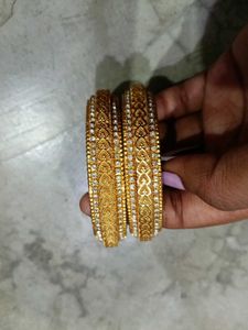 Set of Two Gold Bangles