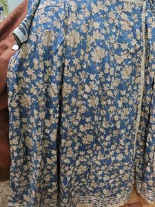 Floral Print Kurta Pillzo Set With Dupatta  Size 3