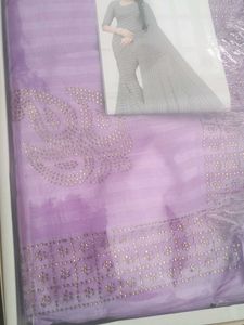 Elegant Lavender Saree