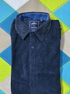 Parx Blue Corduroy Shirt