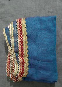 Blue Festive Chunni