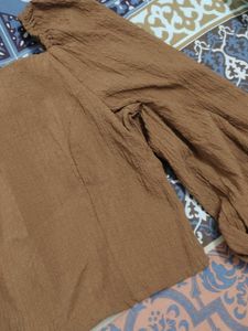 Brown Long Sleeve Top