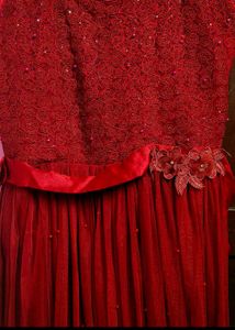 Elegant Maroon Ethnic Gown