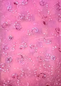 Rose Pink Net saare With sequins Jal Work❤