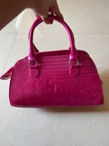 Pink Floral Handbag