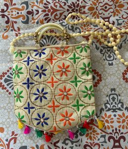 Combo of three Embroidered Handbags