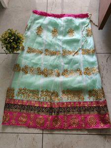 Elegant Embroidery Long Skirt For Girls