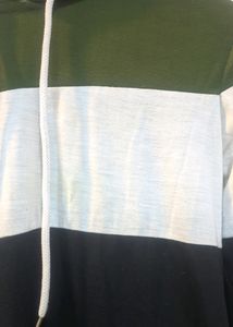 Bold Black, Green, and White Hoodie